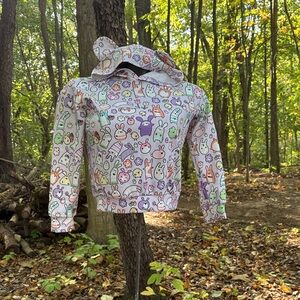 SHEIN Colorful Cartoon Print Kids Hoodie